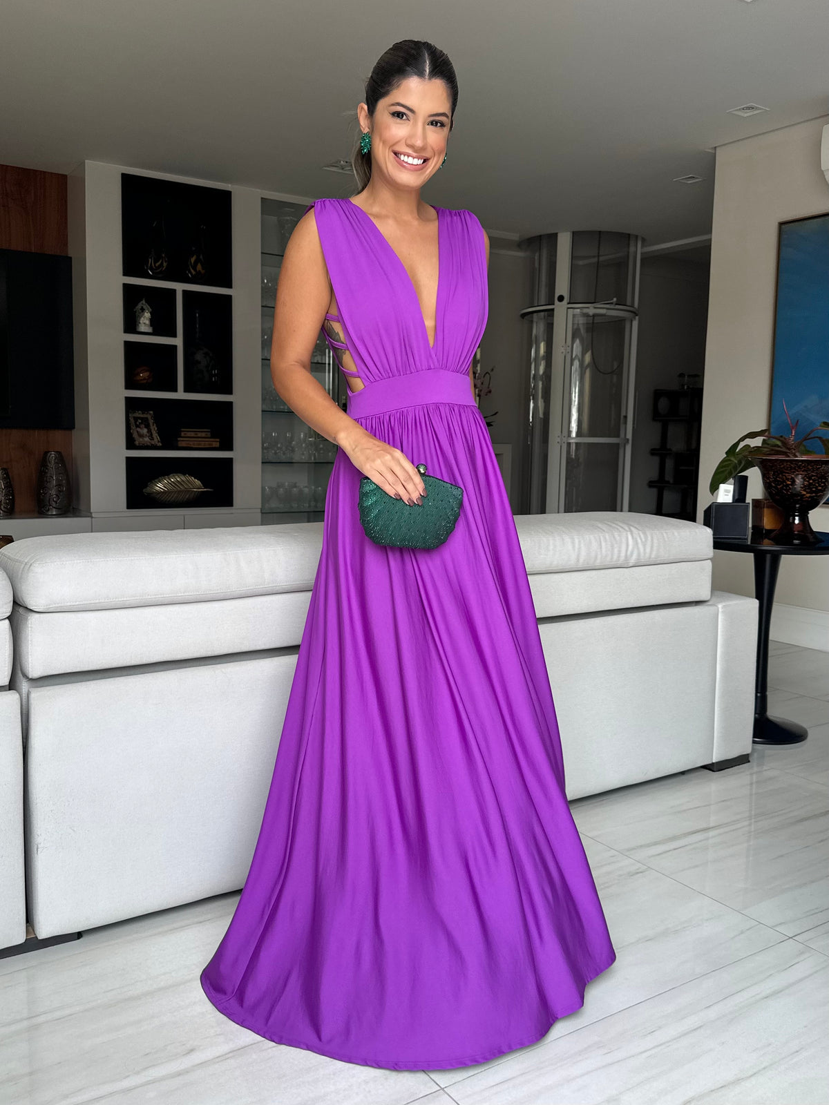 VESTIDO LONGO CASSIS