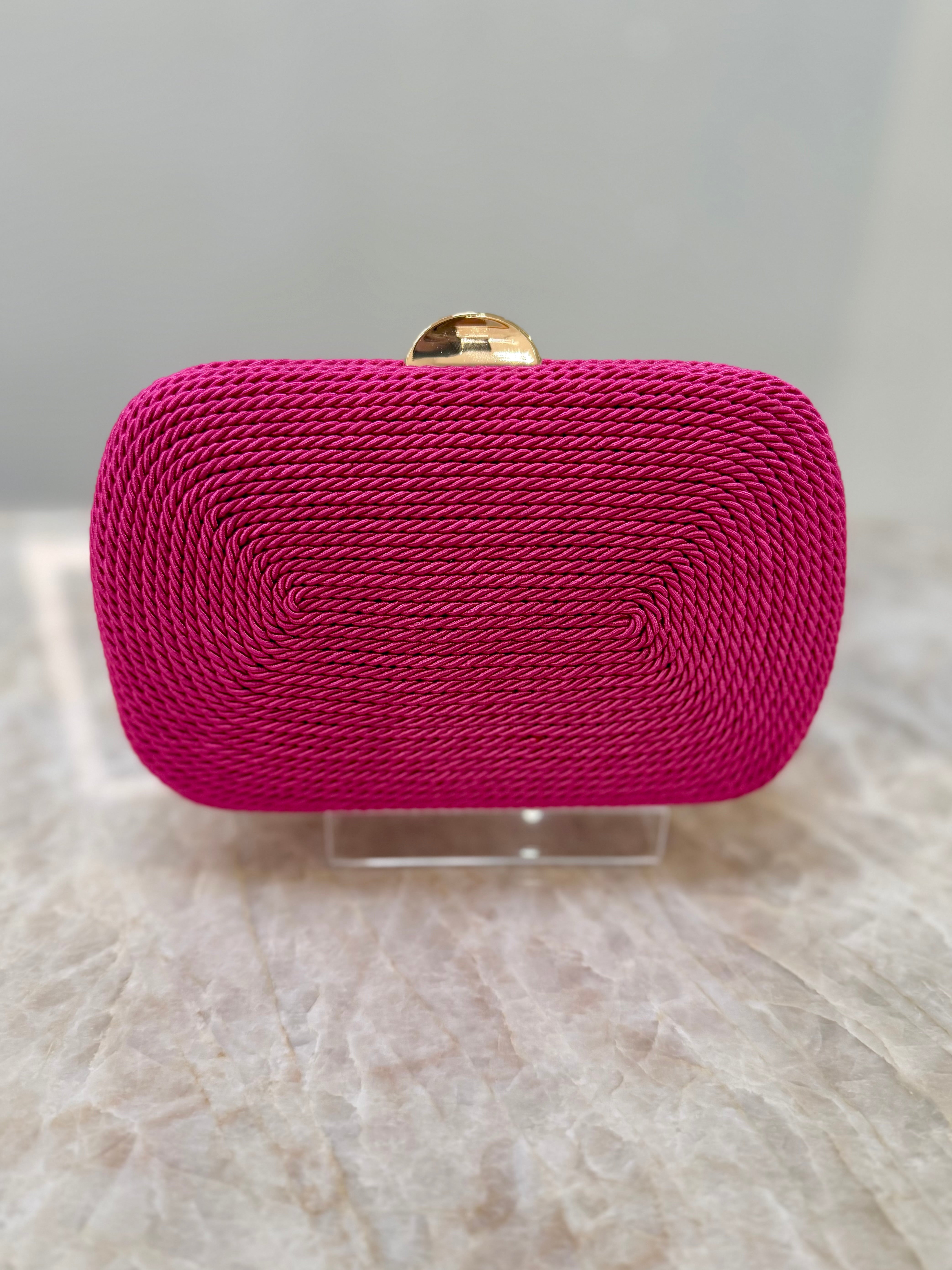 CLUTCH CORDA PINK