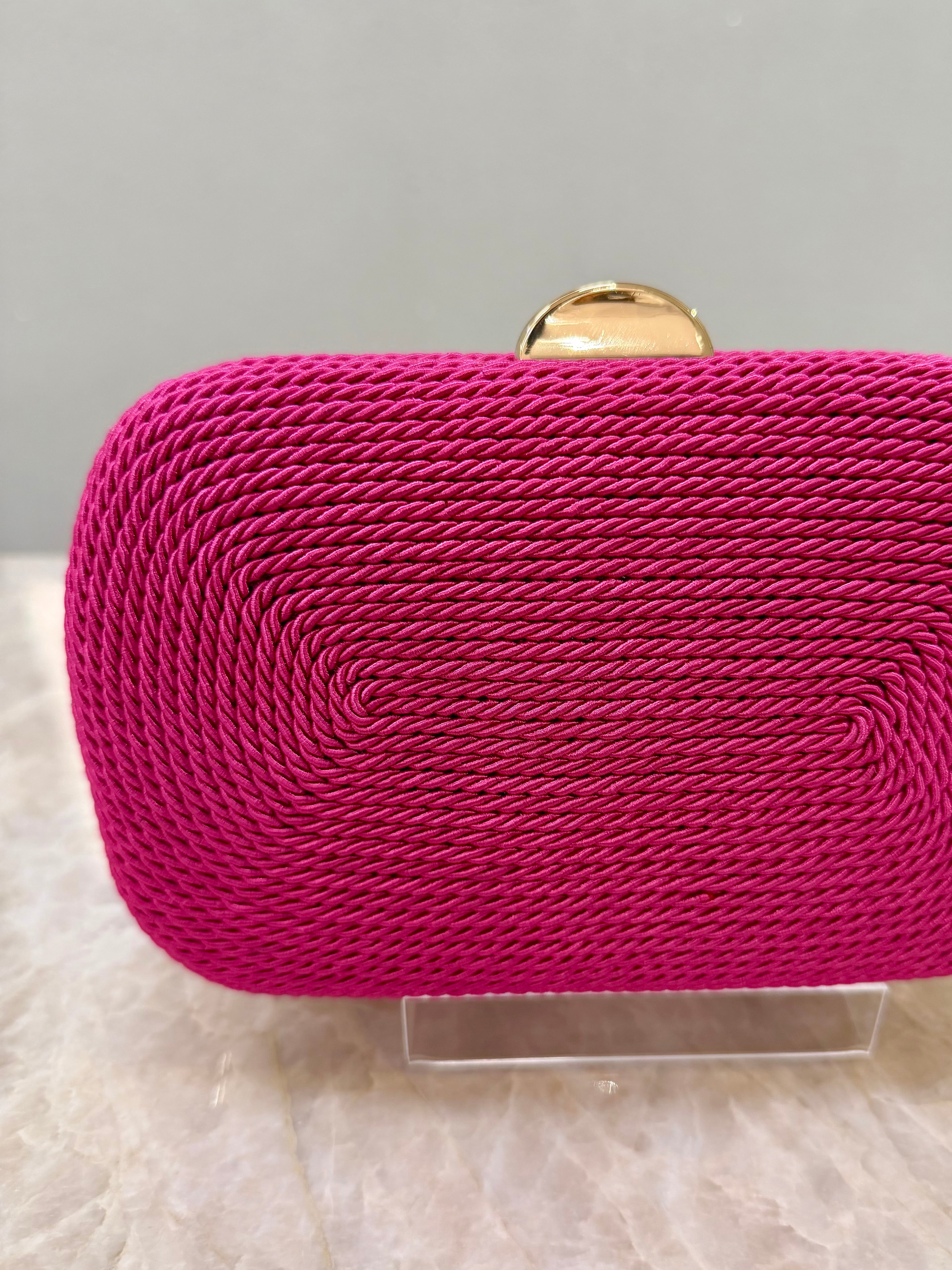 CLUTCH CORDA PINK