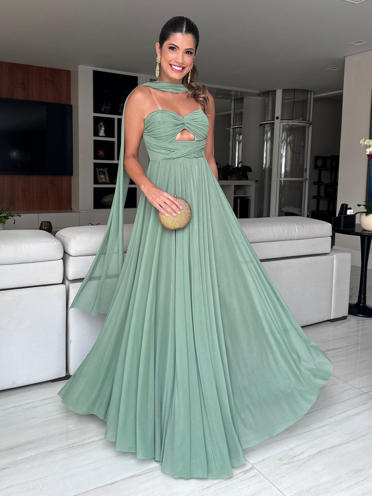 VESTIDO LONGO MÔNACO