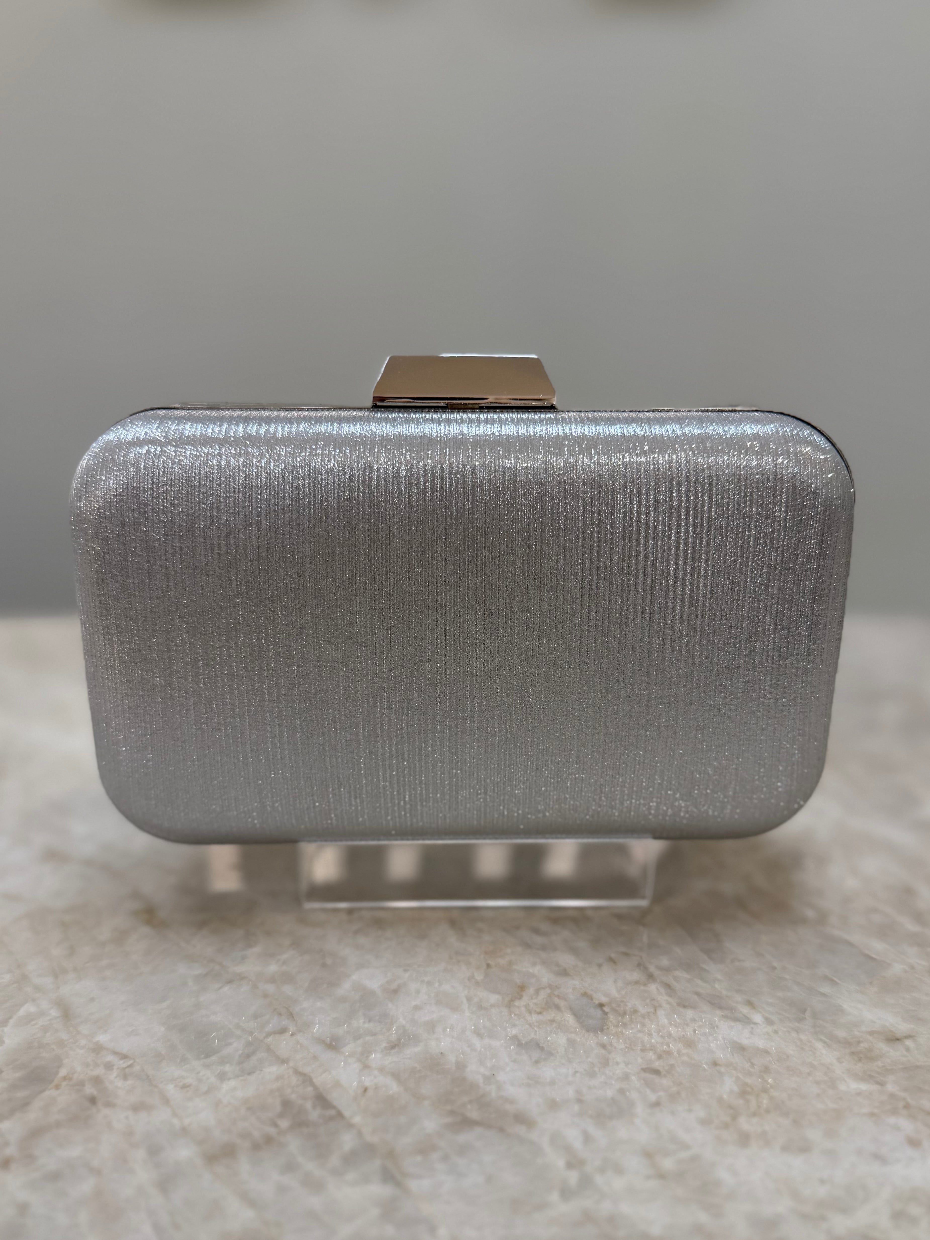 CLUTCH LUREX PRATA
