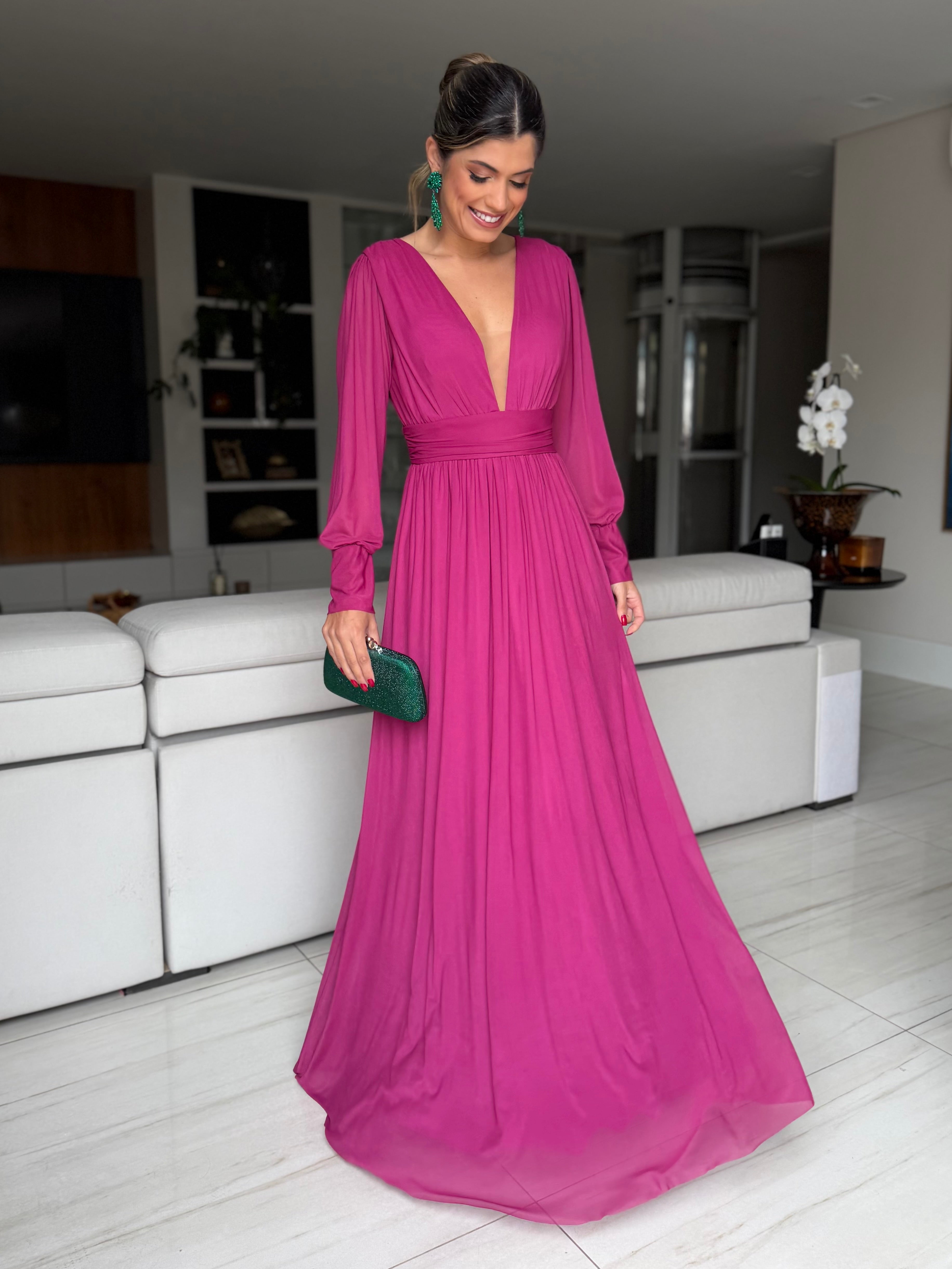 VESTIDO LONGO BRUXELAS