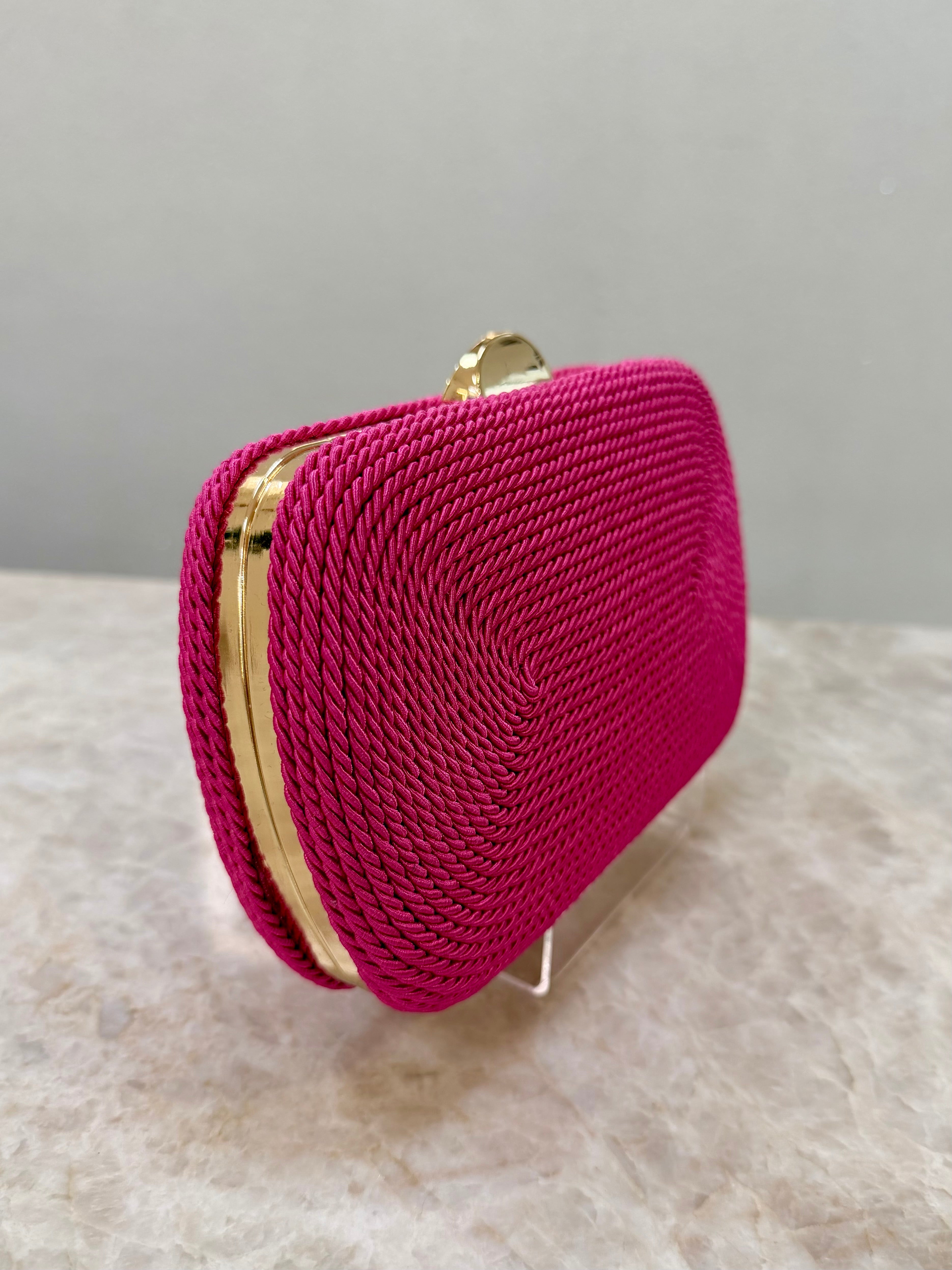 CLUTCH CORDA PINK