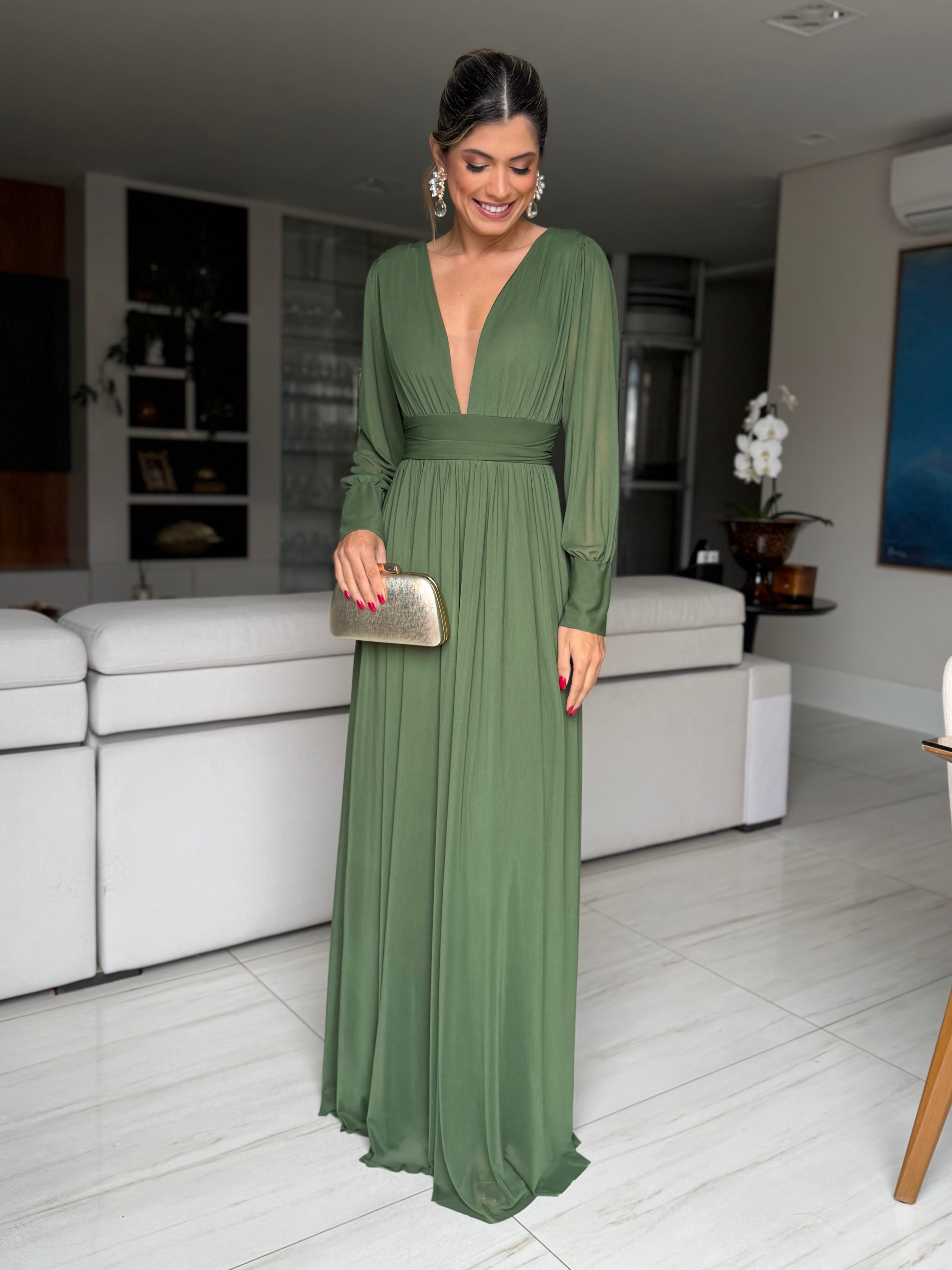 VESTIDO LONGO BRUXELAS