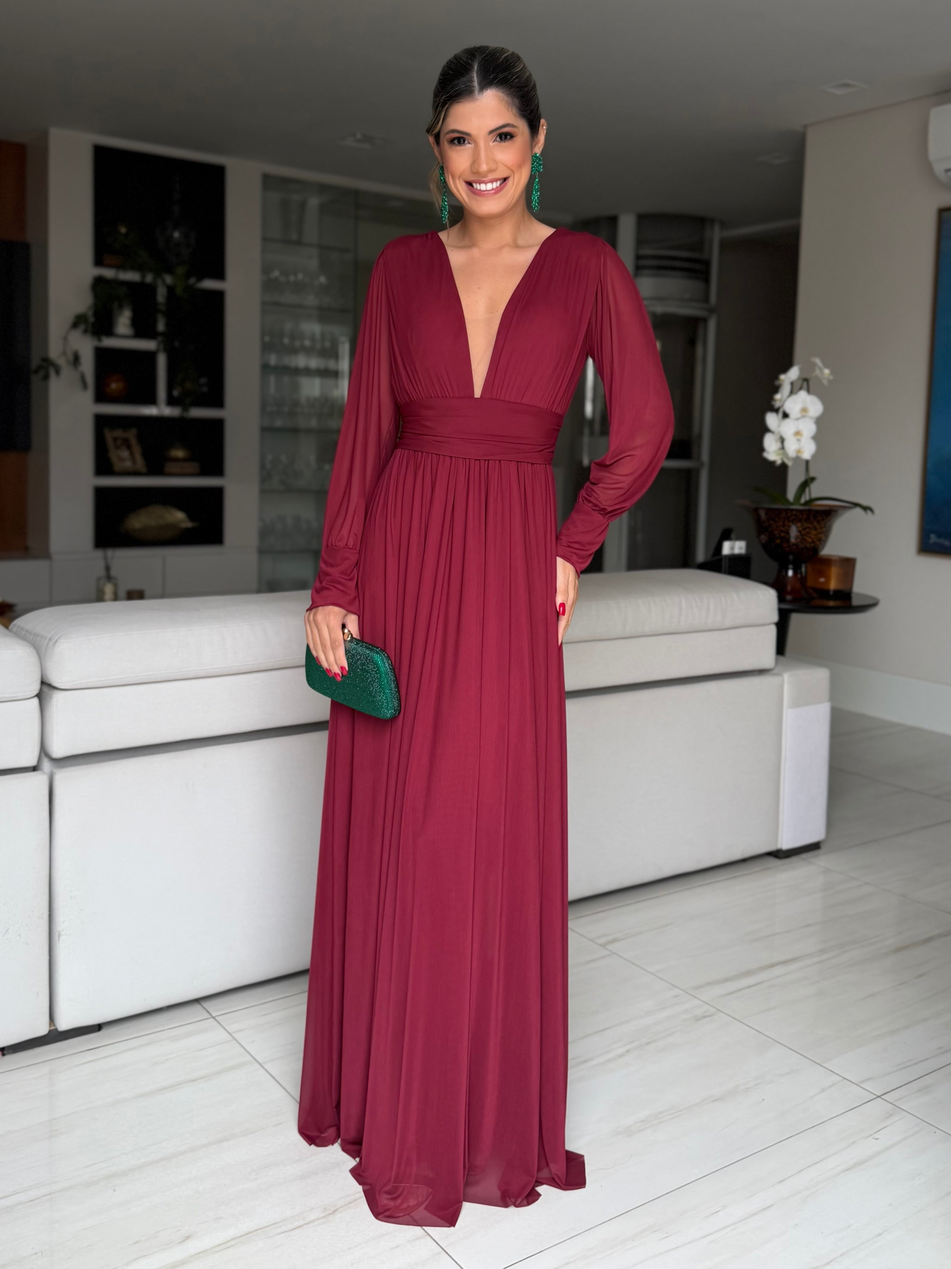 VESTIDO LONGO BRUXELAS