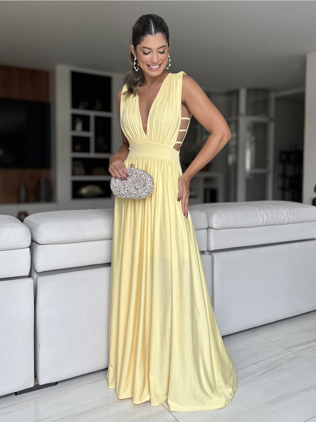 VESTIDO LONGO CASSIS