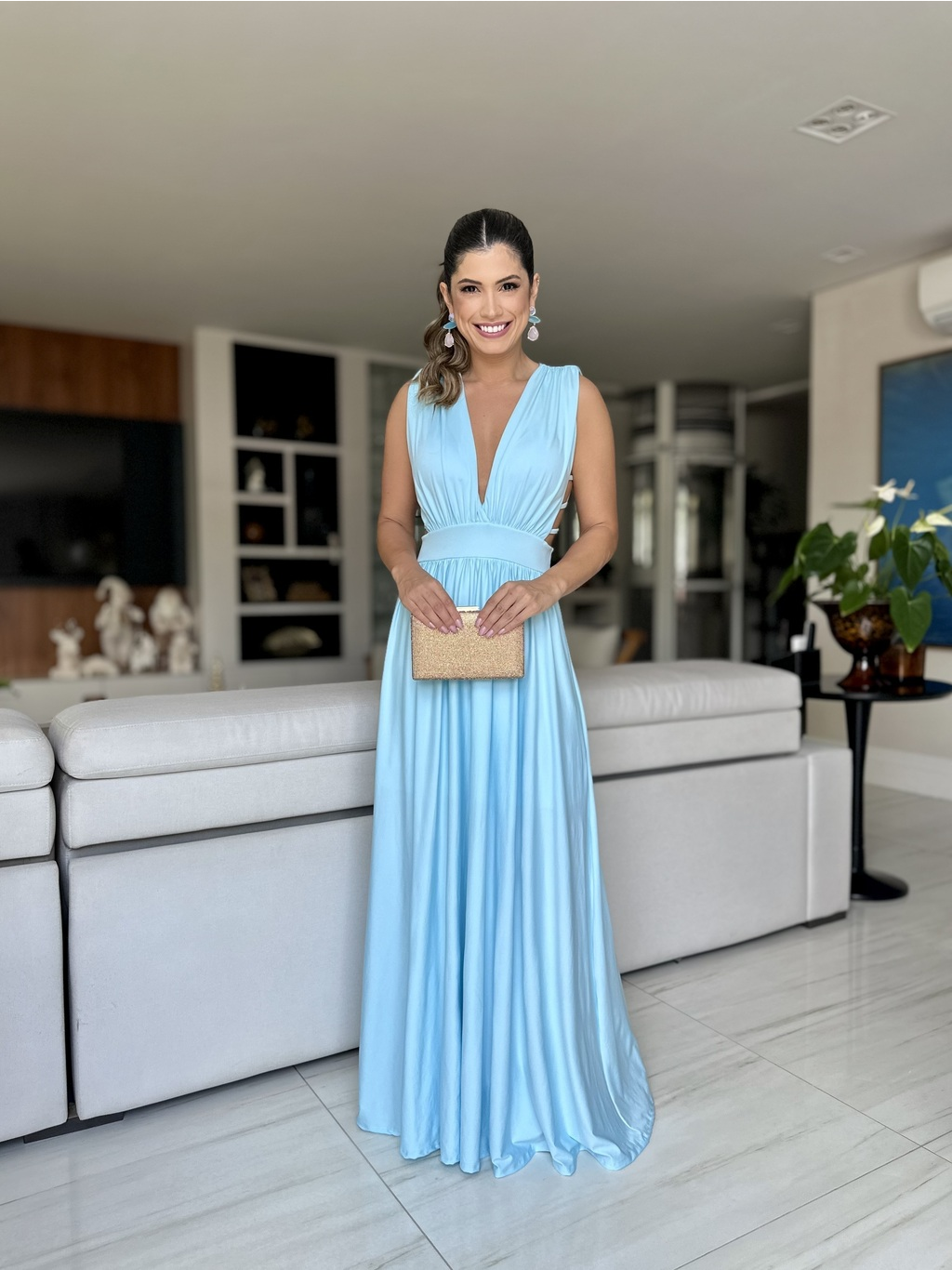 VESTIDO LONGO CASSIS