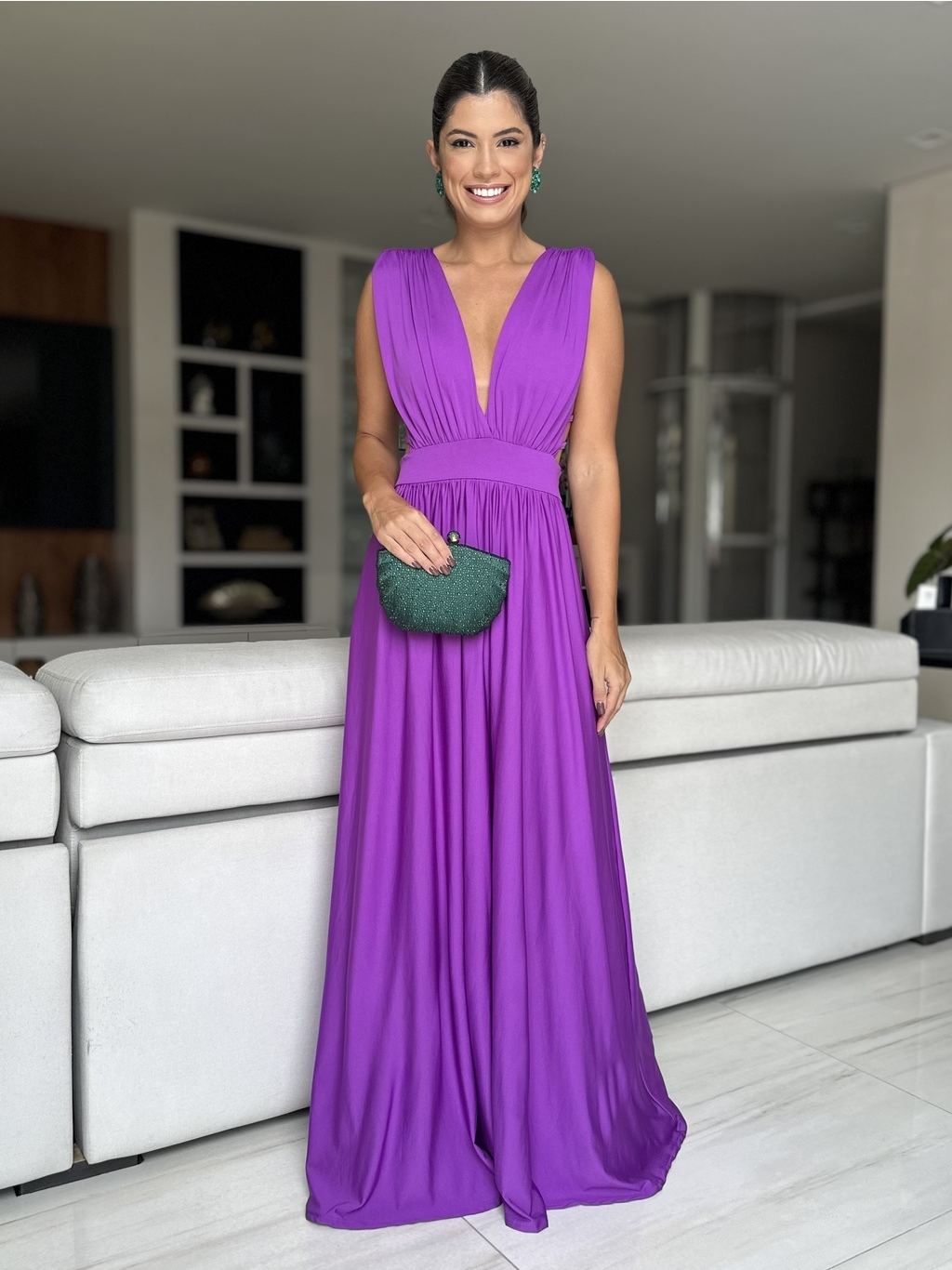 VESTIDO LONGO CASSIS