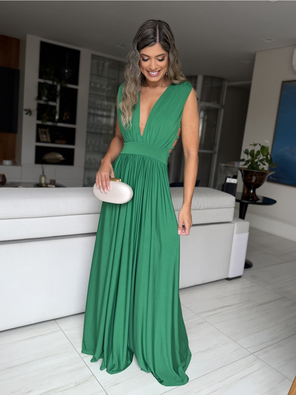 VESTIDO LONGO CASSIS