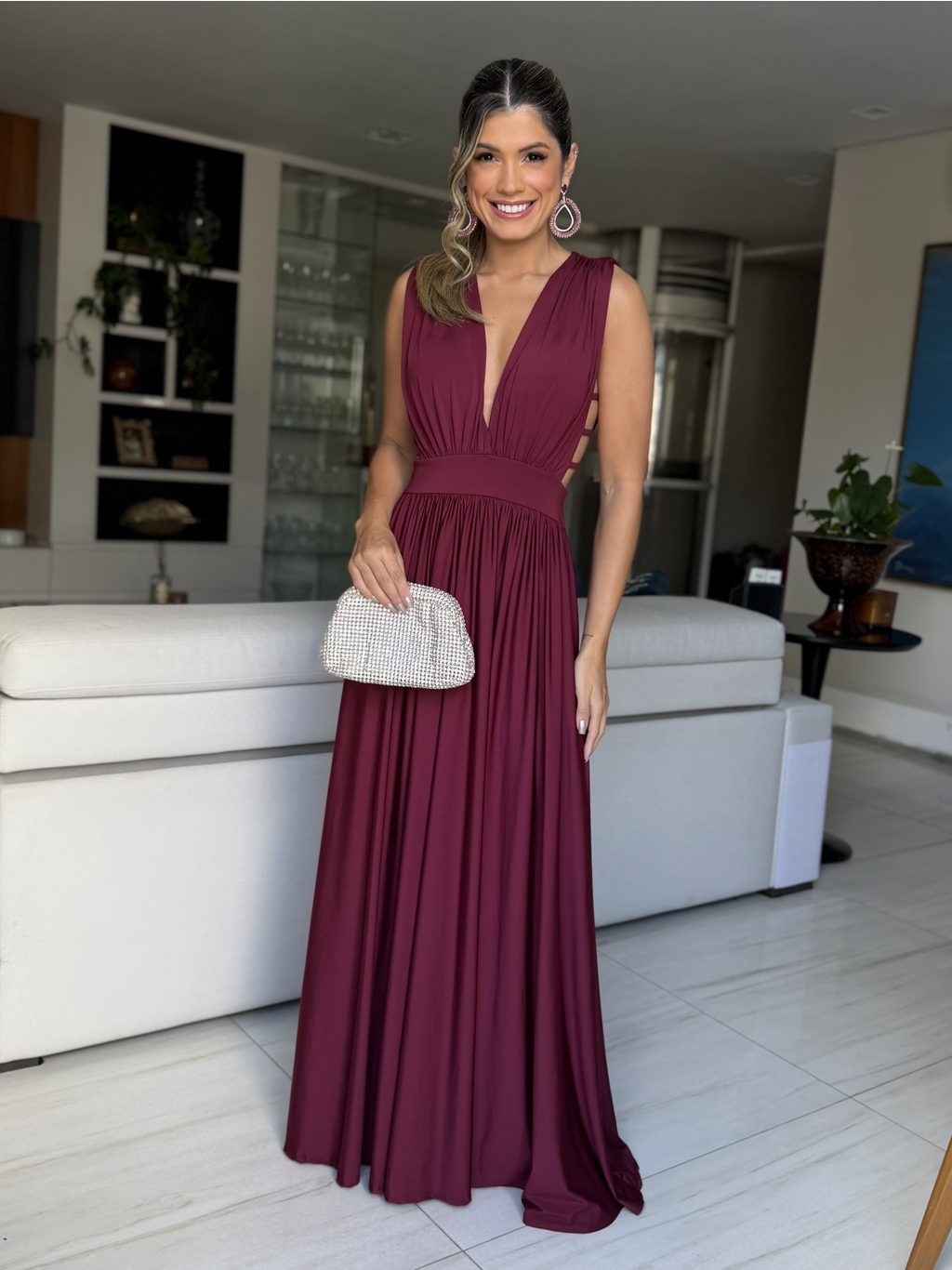 VESTIDO LONGO CASSIS