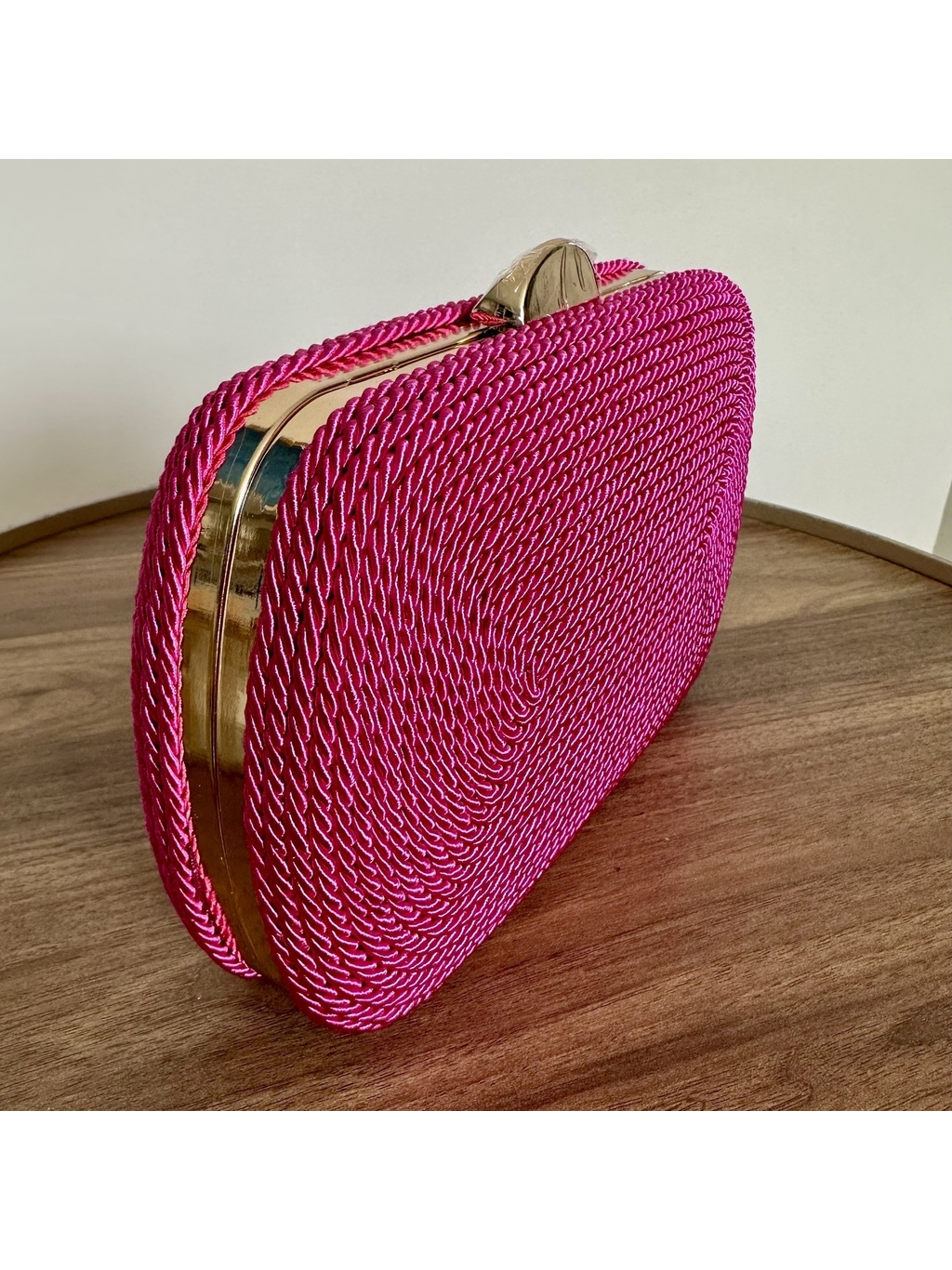 CLUTCH CORDA PINK