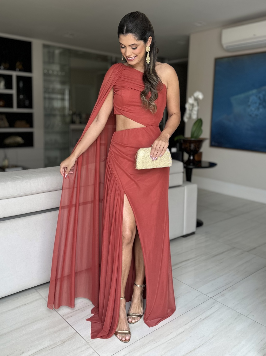 VESTIDO LONGO CRETA