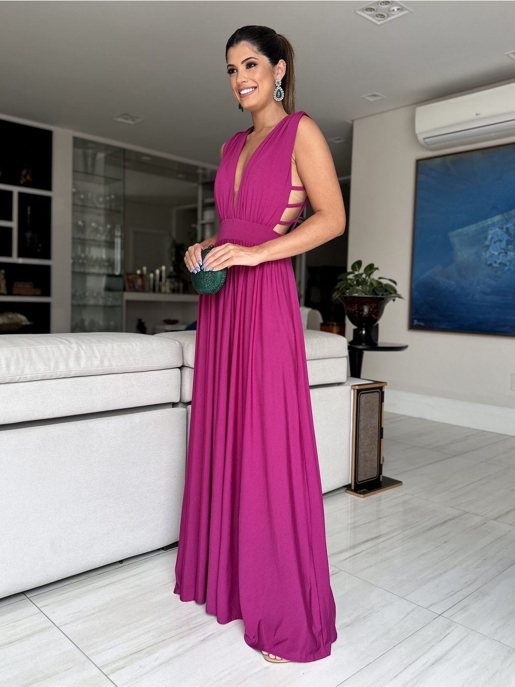 VESTIDO LONGO CASSIS