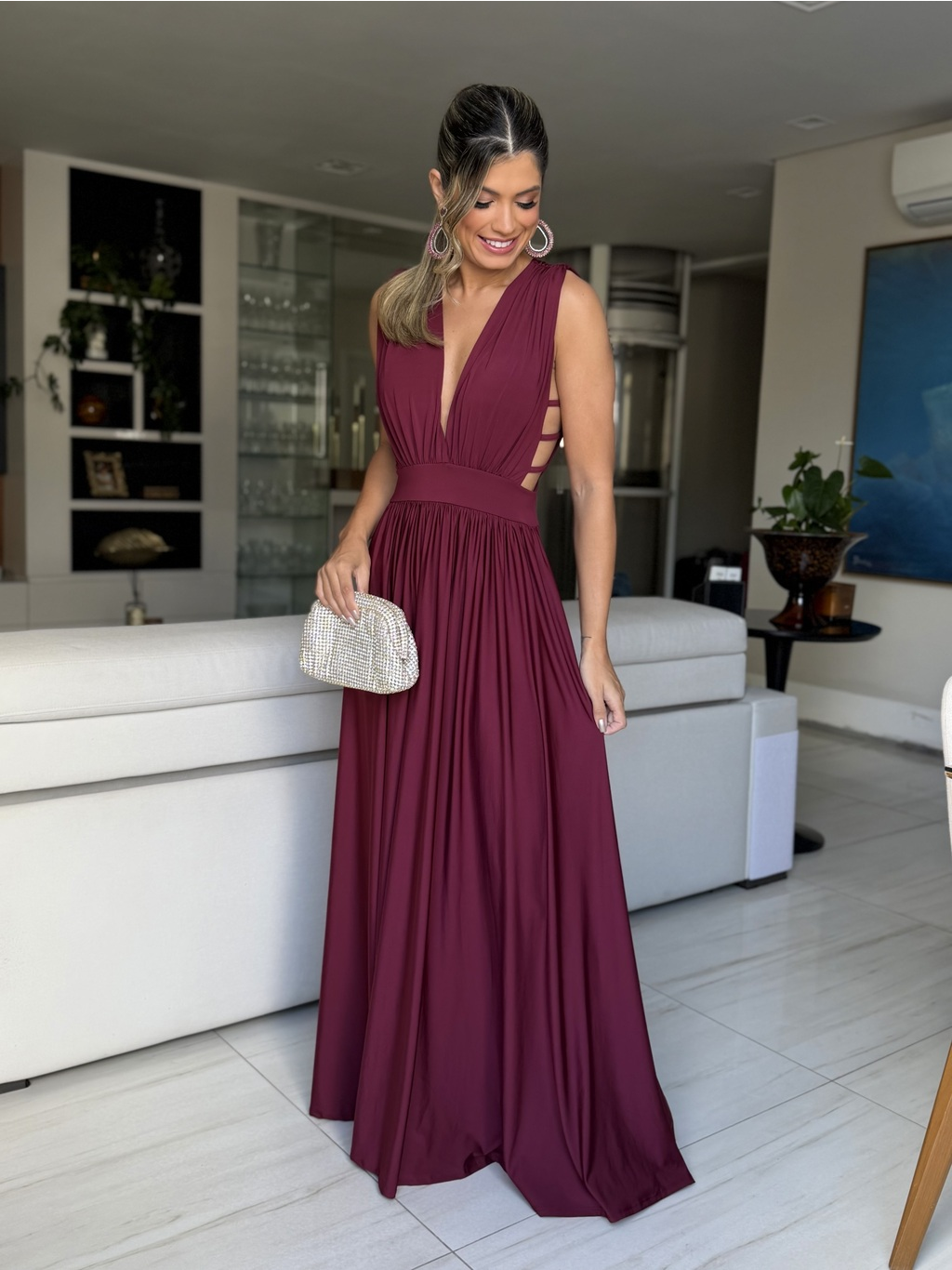 VESTIDO LONGO CASSIS