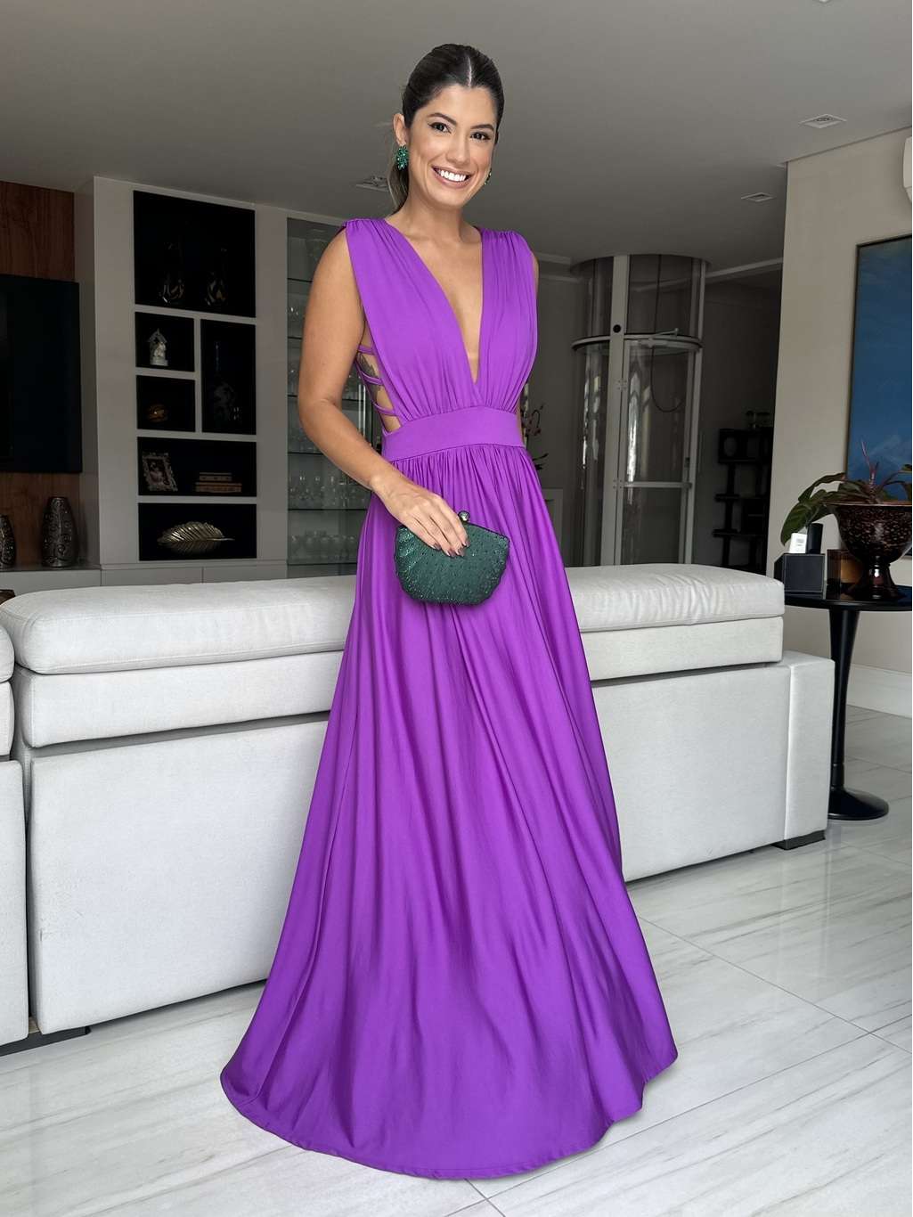 VESTIDO LONGO CASSIS