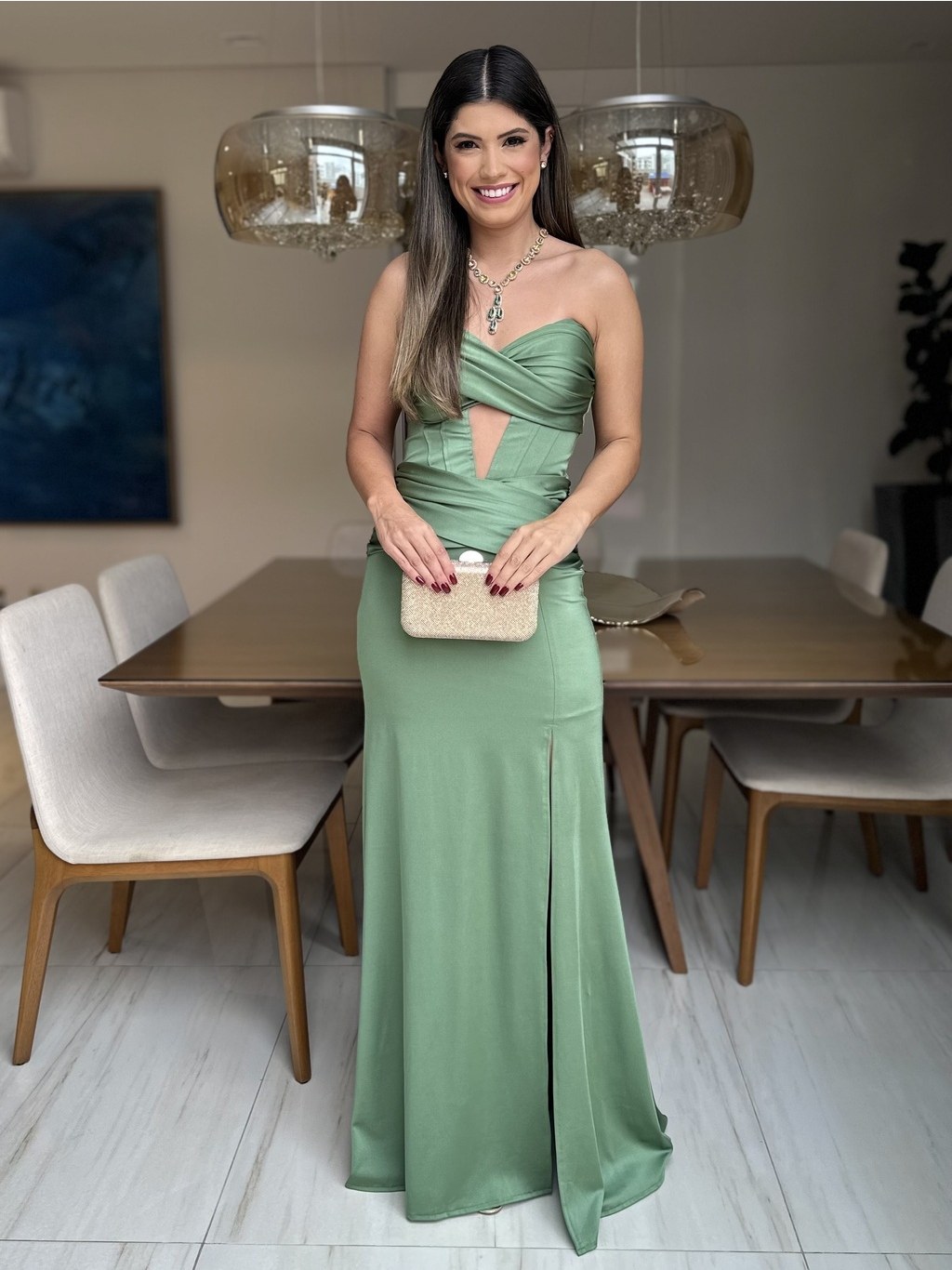 VESTIDO LONGO LAS VEGAS
