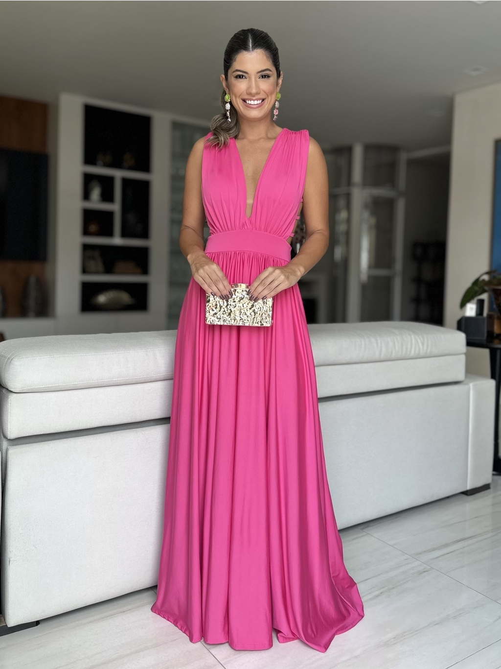 VESTIDO LONGO CASSIS