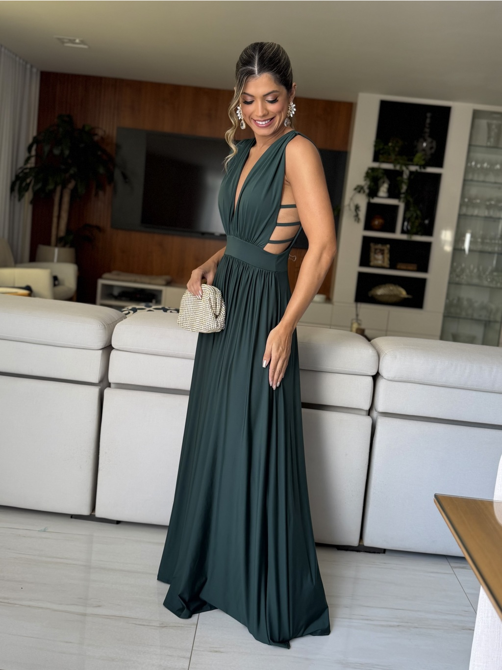 VESTIDO LONGO CASSIS
