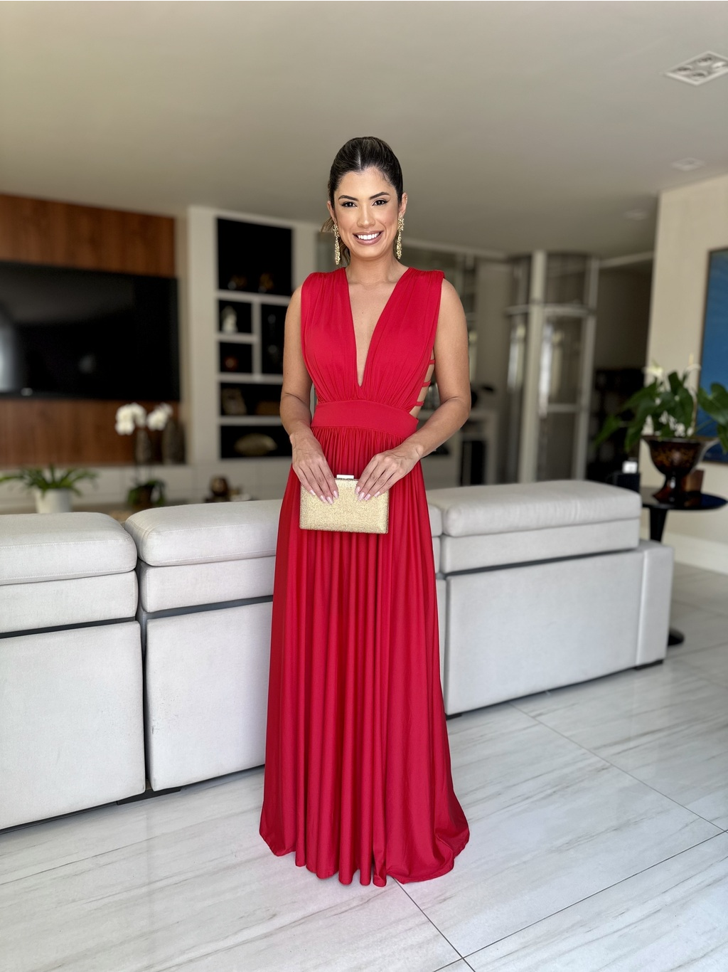 VESTIDO LONGO CASSIS